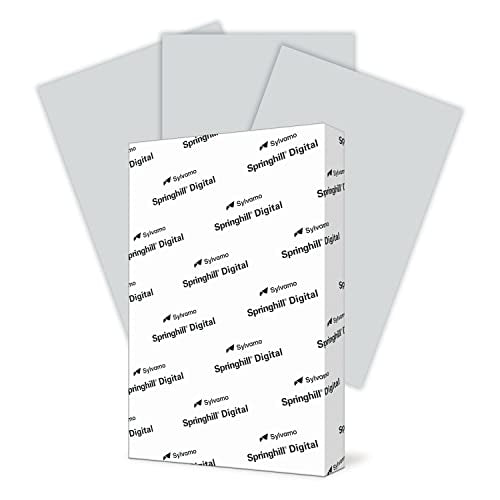 Springhill 11” x 17” Gray Copy Paper, 28lb Bond/70lb Text, 104gsm – Colored Printer Paper with Smooth Finish – Versatile and Flexible Computer Paper – 024166R, 500 Sheets (1 Ream)
