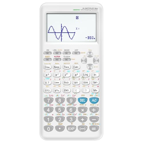 Graphing Calculator, Calculator with Graphics Functions, Large Display for Students, Algebra Calculus Trigonometry, 360+ Functions, UL-84