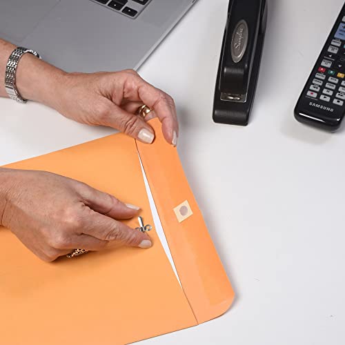 Quality Park 9 x 12 Clasp Envelopes with Deeply Gummed Flaps, Great for Filing, Storing or Mailing Documents, 28 lb Brown Kraft, 250 per Box (37590)