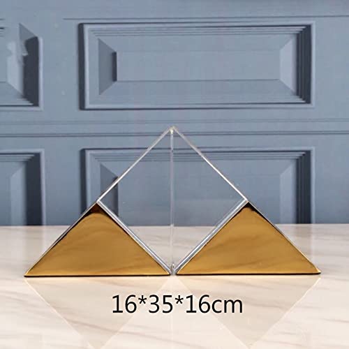 SUNESA Bookends Book Ends Decorative Bookends for Shelves Sturdy Book Holders for Heavy Books Office Geometric Home Accessories Book Holder