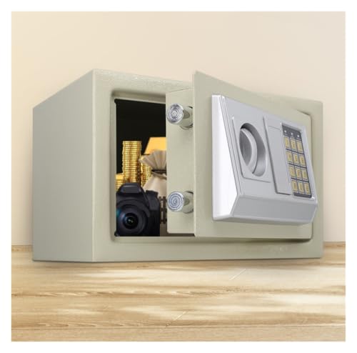 fireproof safe Digital Safe with Keypad Security Home Safe Box Alarm System, for Office Hotel Jewelry Cash Use Storage(White)