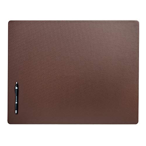 Dacasso Classic Leatherette Mat Desk pad, 24 x 19, Chocolate Brown (P3427)