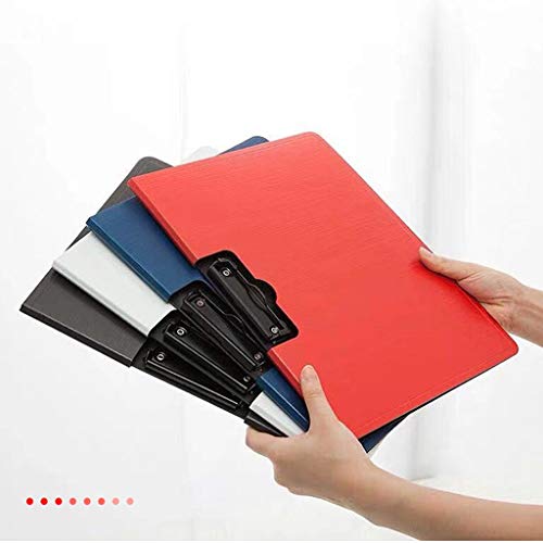 File Organizer Foldable Clipboard Plastic Clipboards Profile Clip File Folder 360 Degree Flip Writing Pad A4 Letter Size Classroom/Office Supplies 9.6" X 12.8"in File Folders ( Color : Orange )
