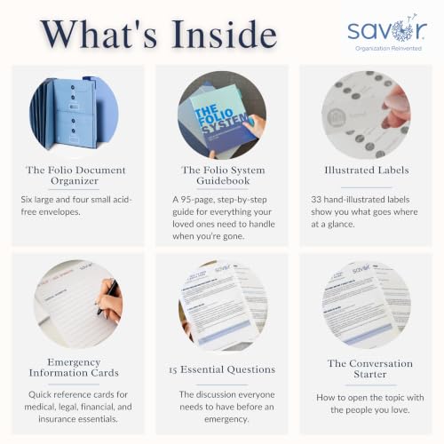 Savor End of Life Planner, in Case I Die Binder & Estate Planning Organizer