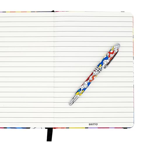 Britto Premium Rollerball Pen - Extra Fine Point with 0.5mm Premium-Grade Refillable Liquid Black Ink, Smooth Precision Writing & Quick Drying Pen for Journaling (Japanese, Camouflage)