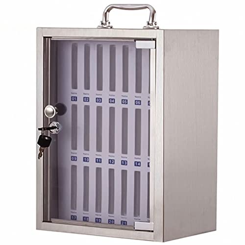 Dntum Mobile Stand,Locker Shelves,Cell Phone Lock Box,Wall Mount Storage Box,Phone Holder Cabinet Storage Box,Phone Cabinet,Storage Box,Metallic24Slots