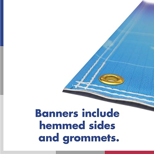 VictoryStore - Championship Team Banners, Custom School Logo, Name, Colors and Text, Vertical 10oz Vinyl Banner, 3x6 Feet