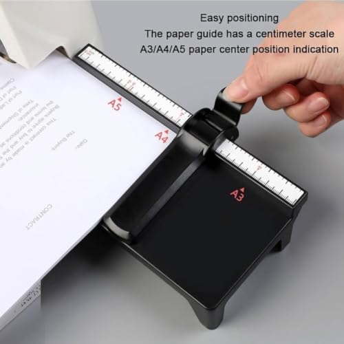 Corner Rounder Punch Corner Cutter Corner 100 Sheet Paper Punch Round Corner Hole Punch, with 3.5mm, 6mm & 10mm Blades, Creates Round Corners, Semi-Circles & Holes