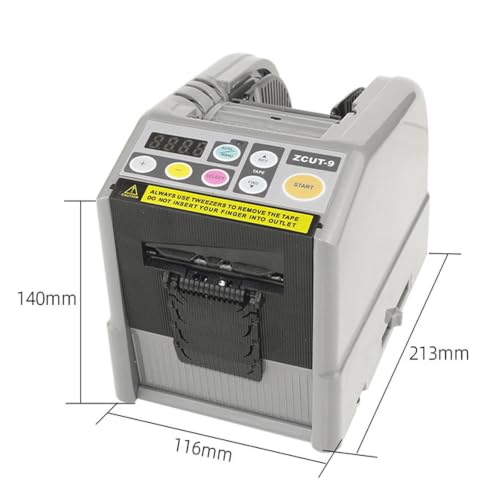 Desktop Automatic Tape Cutter Machine, Dual Auto-Manual Working Mode for Tape & Protective Film, Cutting Range 5~999mm Length, Suitable for Packaging