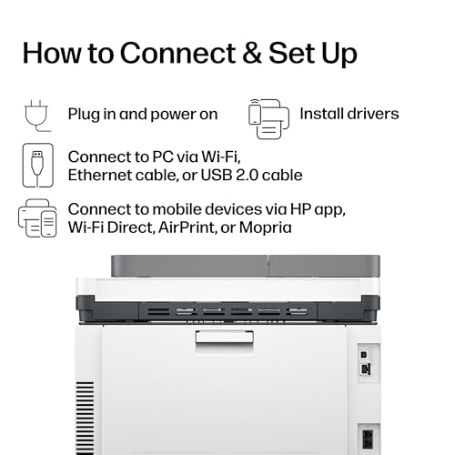 HP Color LaserJet Pro MFP 3301sdw Wireless All-in-One Color Laser Printer, Office Printer, Scanner, Copier, ADF, Duplex, Best-for-Office (499Q3F)