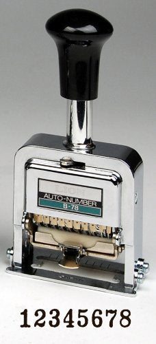 Lion Pro-Line Heavy-Duty Automatic Numbering Machine, 8-Wheel, 1 Numbering Machine (B-78)