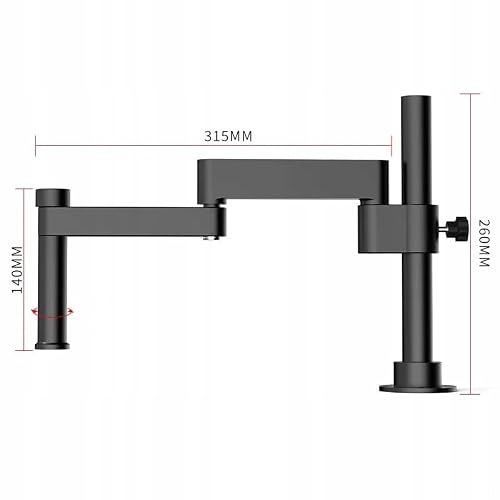 Rosfix Uniwersal Tripod Arm for Stereo Microscope - Adjustable Height & Angle | 315 mm Length | Ergonomic Design | Accessories for Microscopes
