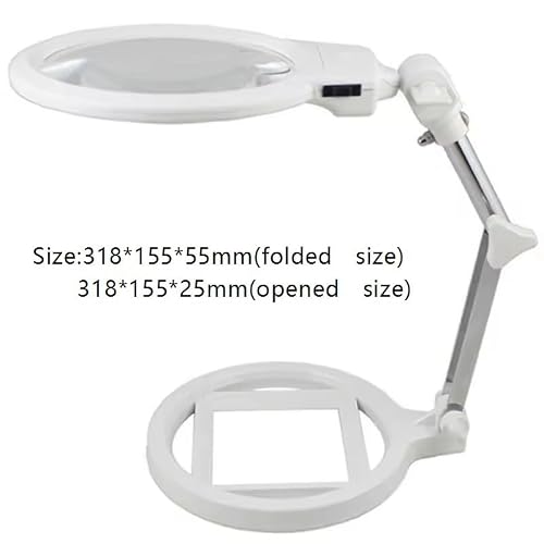 EUQKKWLOY Mounted Magnifier Hands Headband Glass Lens 1.6X 2X 2.5X 3.5X for Work Jewelry Watch Repair