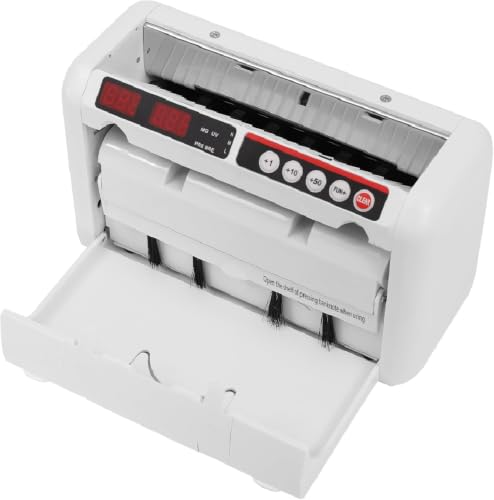 Portable Rechargeable Bill Counter Machine, Money Counter with UV and Magnetic Counterfeit Detection, Take Anywhere with A Backpack for Multi-Currency Or Tickets, 800 Bills Per Minute