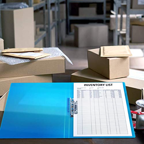 CRANBURY Punchless Clamp Binder, Ringless 8.5x11 Folder, 4-Pack