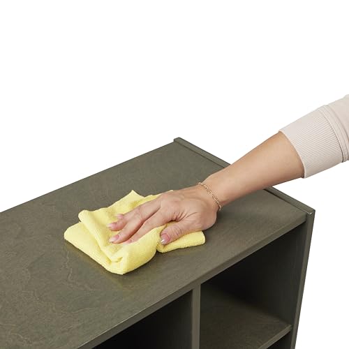 ECR4Kids Streamline 5-Section Toddler Coat Locker with Bench, Classroom Furniture, Grey Wash