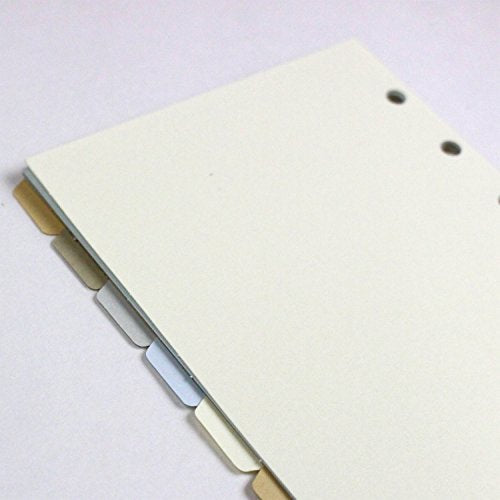 Reimeifujii Bible Divider, 10 Compartments, Bible Size, 6 Holes, Paper, Multiple Colors