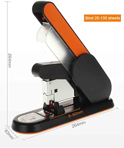 GTTBL Low Strength Desk Staplers Heavy Duty Desk Stapler 130-210 Sheet Capacity Desktop Stapler Desk Stationery