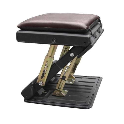 IOKGVEDD RV Accessories, Car Leg Support Rear Seat Modified, Rest Pedal Drag Business Foot Footrest for Travel(Brown)