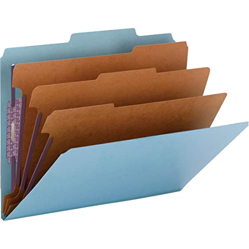 Smead SafeSHIELD Fstnrs 3-Div Classificatn Folders
