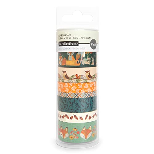 Recollections Animals Crafting Washi Tape Set, 12 Packs: 7 ct. (84 Total)