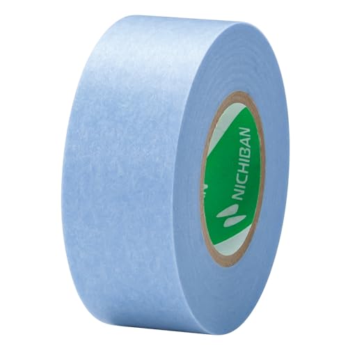 Nichiban 252AH-18 Masking Tape, Weak Adhesive, 7 Rolls, 0.7 inches (18 mm) x 6.1 ft (18 m) Light Blue