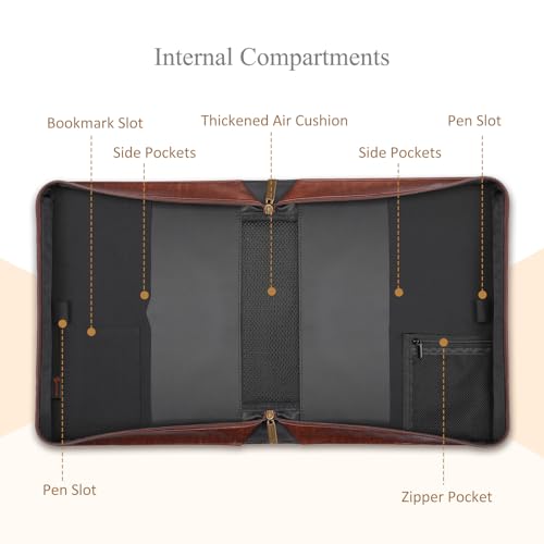 FINPAC Large Classic Bible Cover Vegan Leather Carrying Book Case