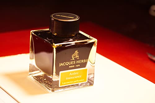 Erban Jack Elban Hbj14741 Scented Ink, 1.7 fl oz (50 ml), Amber/Reckless for Fountain Pen/Glass Pen/Refill Pen