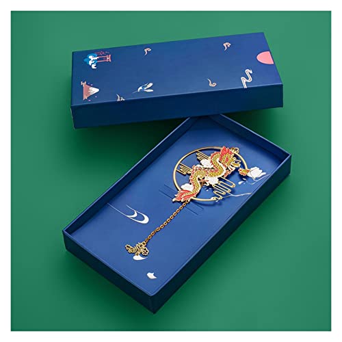 Bookmark Metal Bookmark Small Gift Graduation Souvenir Retro Chinese Style Teacher Gift 12 Styles Metal Bookmark (Color : 4) (9)