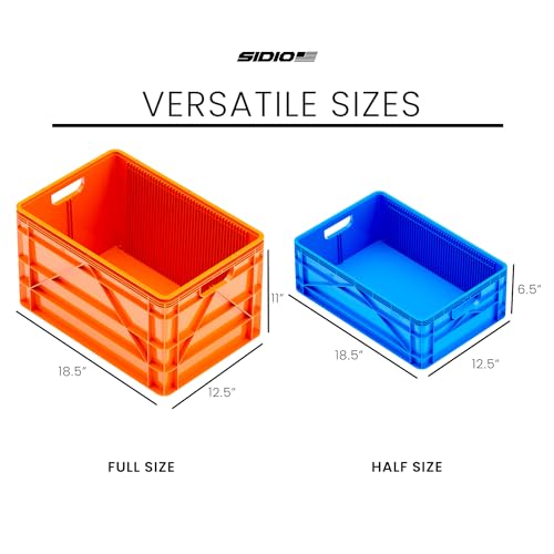 SIDIO Basic Pack, Heavy Duty Stackable Storage Bins, SIDIO Variety Pack