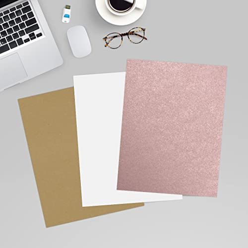 LUXPaper 8.5" x 11" Cardstock | Letter Size | Misty Rose Metallic - Sirio Pearl | 111lb. Cover | 1,000 Qty