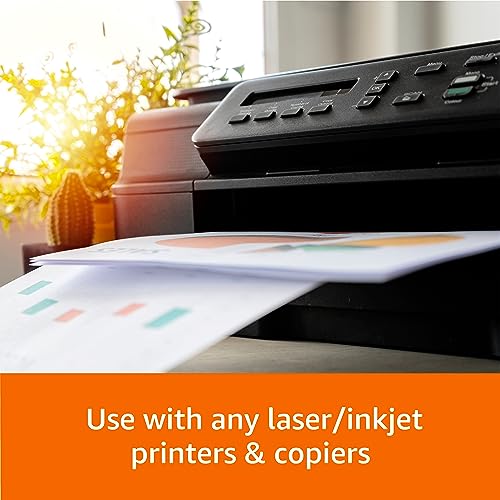 Amazon Basics Multipurpose Copy Printer Paper, 8.5 x 11 Inches, 24 lb Weight, 97 Bright White, 1500 Sheets (3 Packs of 500), for Inkjet and Laser
