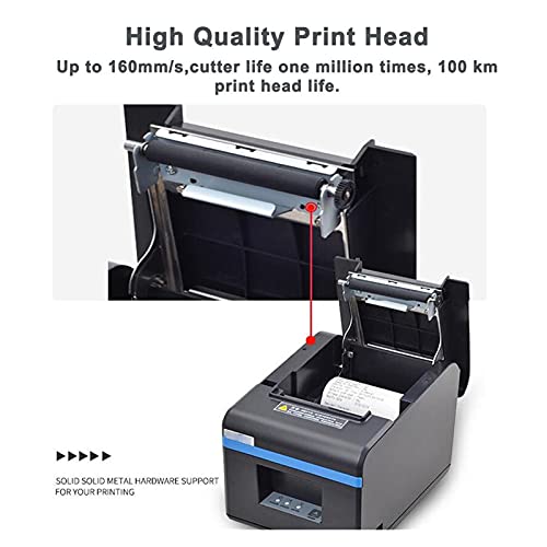 BGVGFBNJ 80mm Thermal Receipt Printers POS Ticket Printer with Auto Cutter for Kitchen USB/Ethernet Support Cash Drawer ESC/POS(USB and WiFi)
