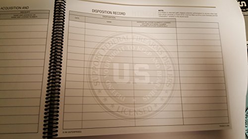 RK Enterprises Gunsmith Log Book/Journal/Logbook (1000 Entry) 8.5"x11"