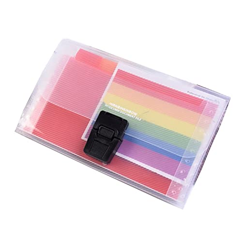 Filing Envelopes A6 Plastic Portable File Folder Extension Wallet Bill Receipt File Sorting Organizer Office Storage Bag Folders Filing Products Plastic Folders (Color : A1)