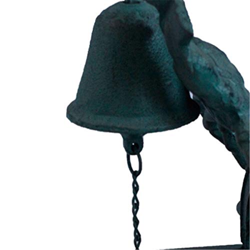 NBLGPXYG Call Bell Wrought Iron Cast Iron Decoration Welcome Dining Clock Handmade Retro Old Craft Tableware