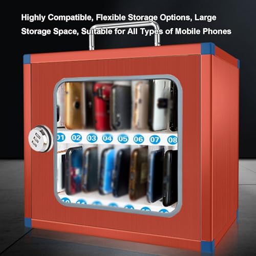 OREKPOT Portable Wall-Mounted Safe, Stainless Steel Ty Box with Handle for Schools, Hospitals, and Businesses - Silver, 42X20X27Cm，Silver 22x20x15cm/9x8x6in