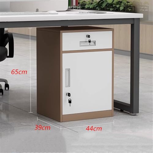 Cabinet File Cabinet Short Office Cabinet Multifunctional Storage Cabinet File Cabinet Steel Under Desk Drawer Cabinet with Lock Cabinet, 1.2mm File