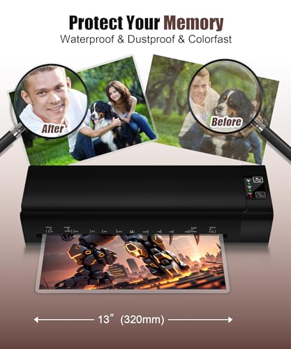 Chilino 13inch Laminator Machine, 9-in-1 Hot & Cold Laminating Machine