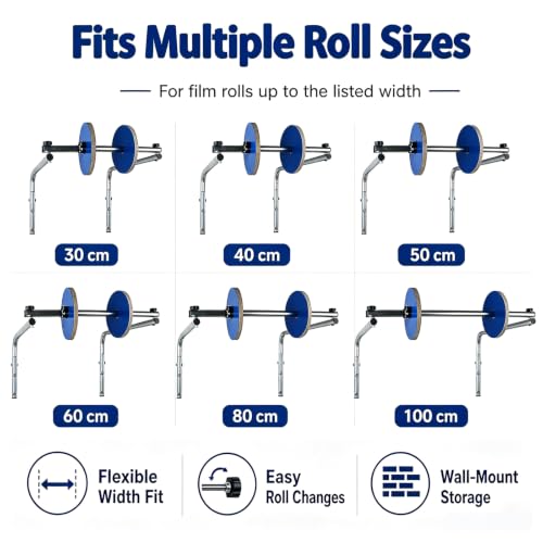 YNBXM Bubble Foam Wrap Roll Dispenser, Tabletop Bubble Cushioning Holder, Optional Size and Easy to Install, Sturdy and Tool-Free Adjustment, for Shipping Stations, Warehouses Moving & 50cm