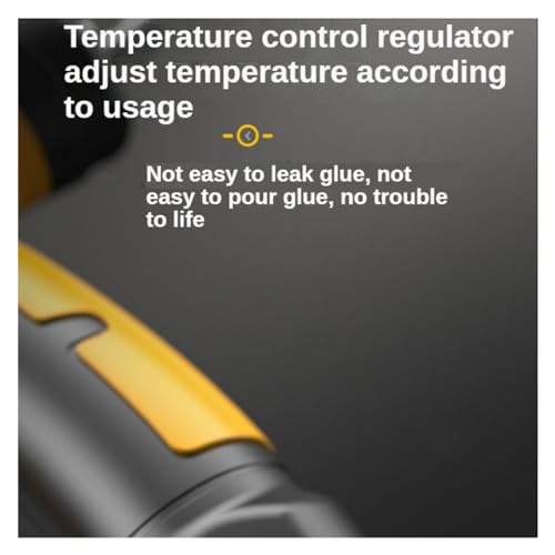 LIBODD Hot Glue Gun 150W Hot Melt Glue Gun Adjustable Temperature 11 Mm Hot Glue Sticks Household DIY Handmade Tools for DIY Arts, Crafts and Quick Repairs(150W-Digital-Yellow)