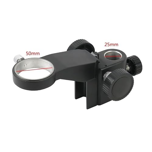Microscope Accessories Kit 1/4 M6 Install Screw 25mm Adjustable Video Microscope Camera Stand Holder Gear Support Accessories Microscope Slides(Pillar)