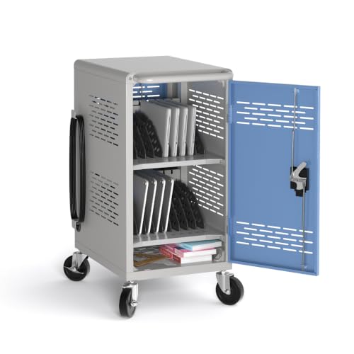 POCHAR Fully Assembled 20 Devices Laptop Charging Cart for Chromebook iPad