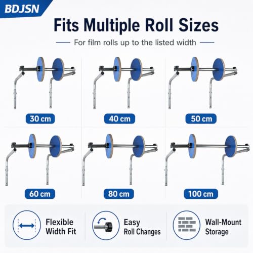 Wall Mount Bubble Wrap Dispenser, Heavy Duty Foam Wrap Roll Holder