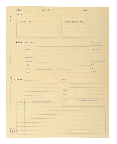 Exacompta - Ref 445118E - Box of 5 Packs of 25 procedural Files - in Glossy Card 265 g/m2 - Size 25 x 32 cm for A4 documents - Assorted Colours