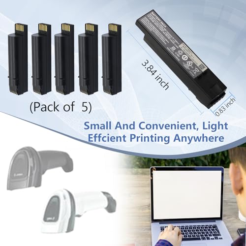 WRUMI (5 Pack) Replacement for Zebra DS8178 DS8100 DS8170 Scanner Battery