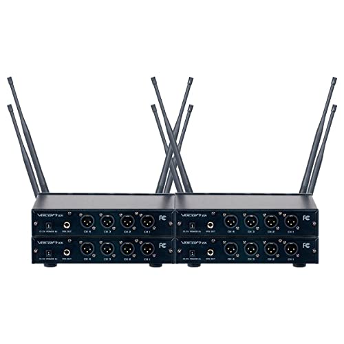 VocoPro Digital-Conference-48-Extend - Expandable Plug &-Play Wireless/Wired Conference System with 48 Microphones, Black, One Size