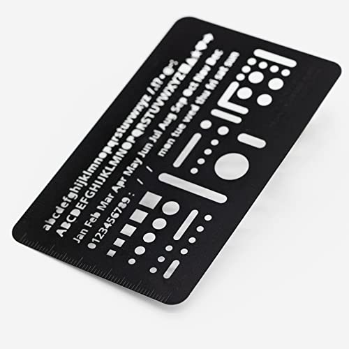 Luddite LDTI-TEP-01 Technical Eraser Plate Template, Black