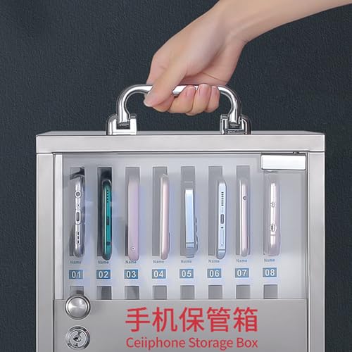 YUSHENYI Multifunctional Wall Mount Phone Holder Locking Mechanism Ensures and Saves Space in Educational Institutions Wall Safe