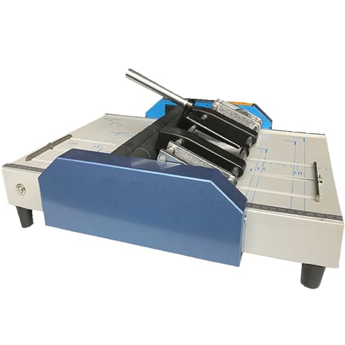 Electric Paper Book Stapler Creaser, Saddle Stitch Flat-Clinch Automatic Binding Machine, A3 Brochure Stapler Folding Machine, Folder Dashed Machine for Card Folder Color Pages